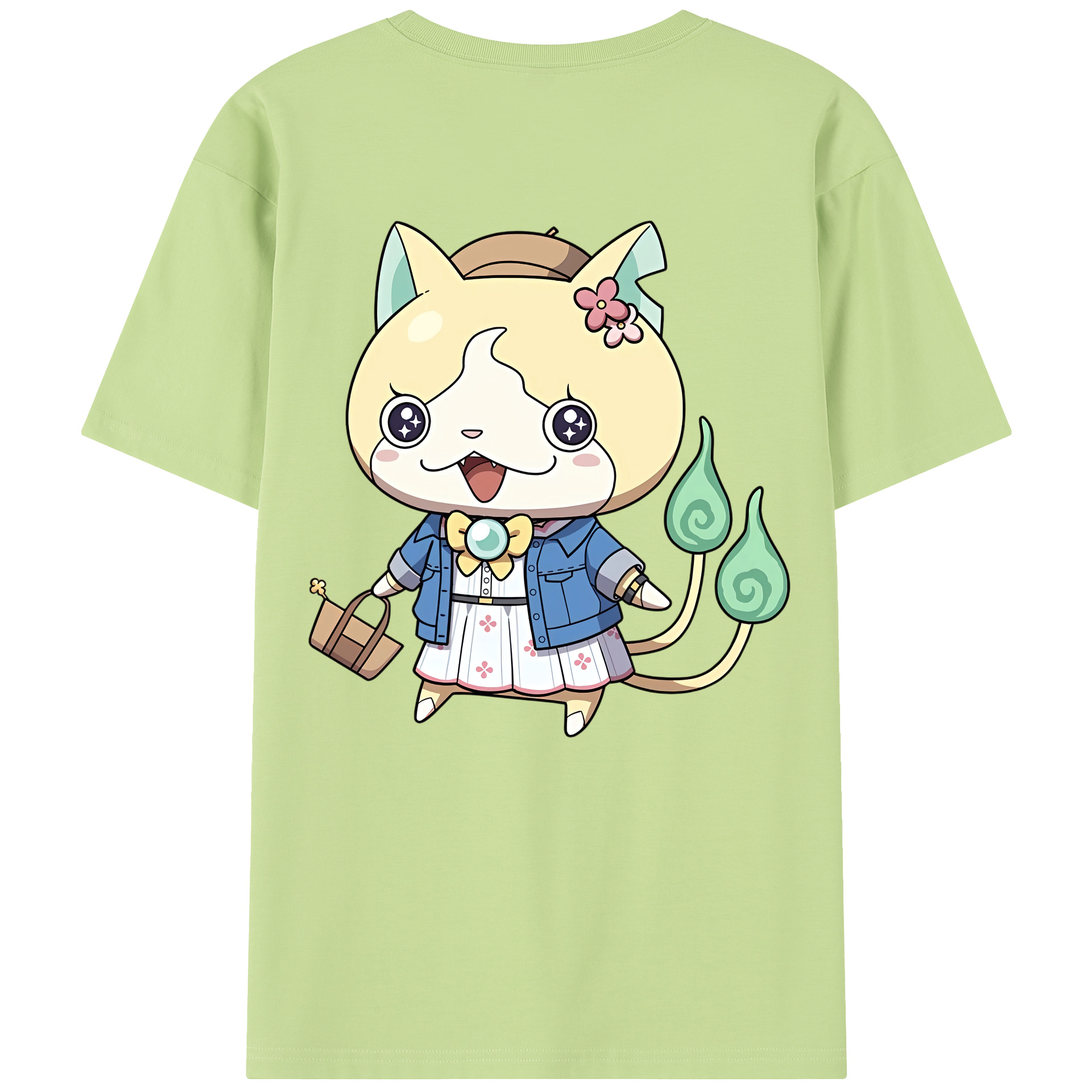 （画像用） 妖怪ウォッチ Yo-kai Watch 綿100％半袖Tシャツ（背面プリント）